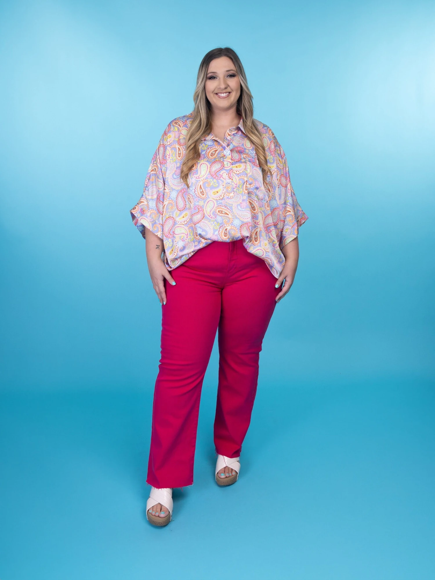 Risen High Rise Tummy Control Raw Hem Straight Leg Jeans | 0 - 3X 3 Risen High Rise Tummy Control Raw Hem Straight Leg Jeans | 0 - 3X