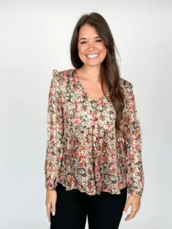 Ruffled Babydoll V Neck Long Sleeve Floral Print Blouse | S - XL -Be Cool Shop 2Bs1awB9t4mLZAZUNsPXWQtZSCJy4yvw4GtSvYUX