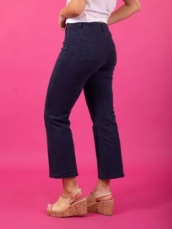 Risen High Rise Ankle Flare Patch Pocket Jeans | 0 - 3X -Be Cool Shop 3a0db7b8e123a95eaaa19190b1351e82