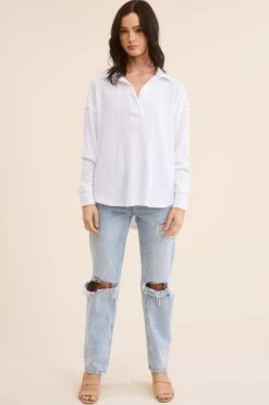 Collared Knit Top | S - L -Be Cool Shop 3eb39e09ac9c8b35d60db7883eb50eb9