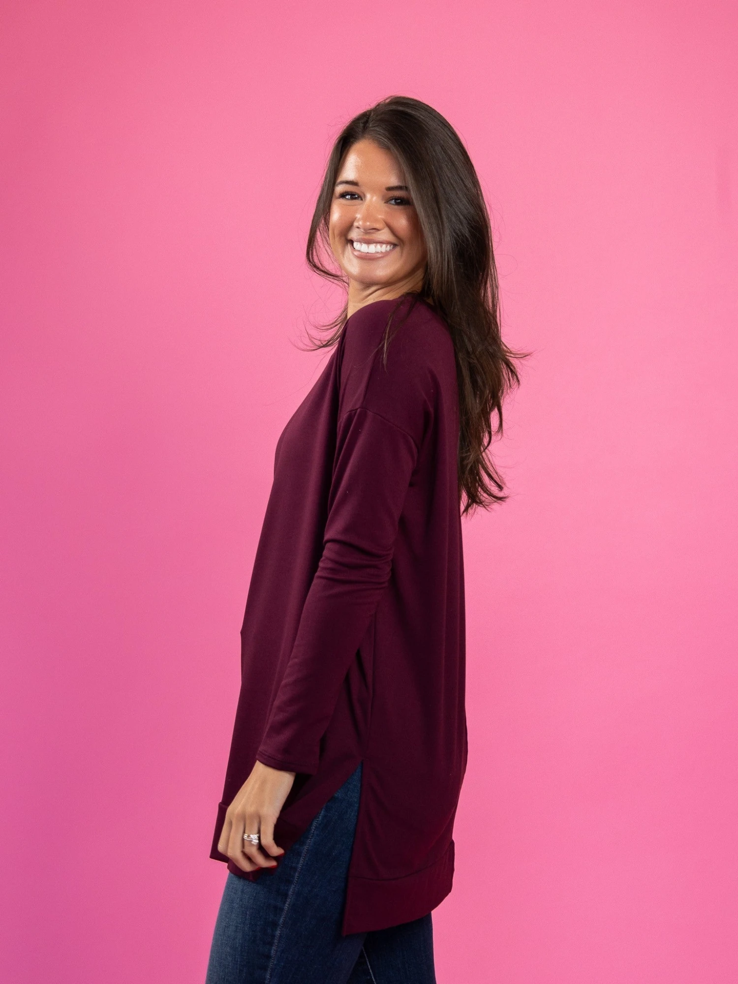 Long Sleeve Round Neck Tunic Top | S-XL 5 Long Sleeve Round Neck Tunic Top | S-XL - Image 3