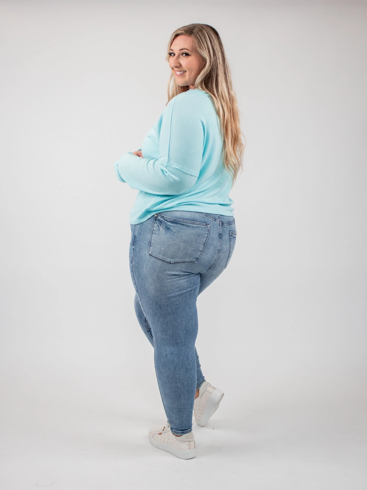 Buttoned Loose Fit Long Sleeve Round Neck Shirt | S - 2XL 6 Buttoned Loose Fit Long Sleeve Round Neck Shirt | S - 2XL - Image 4