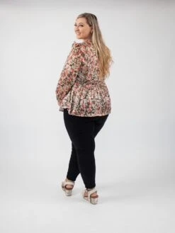 Ruffled Babydoll V Neck Long Sleeve Floral Print Blouse | S - XL -Be Cool Shop C7Po3vx1VKOXCTeWvH9LLrqOiAaMjn7CYDVe503c