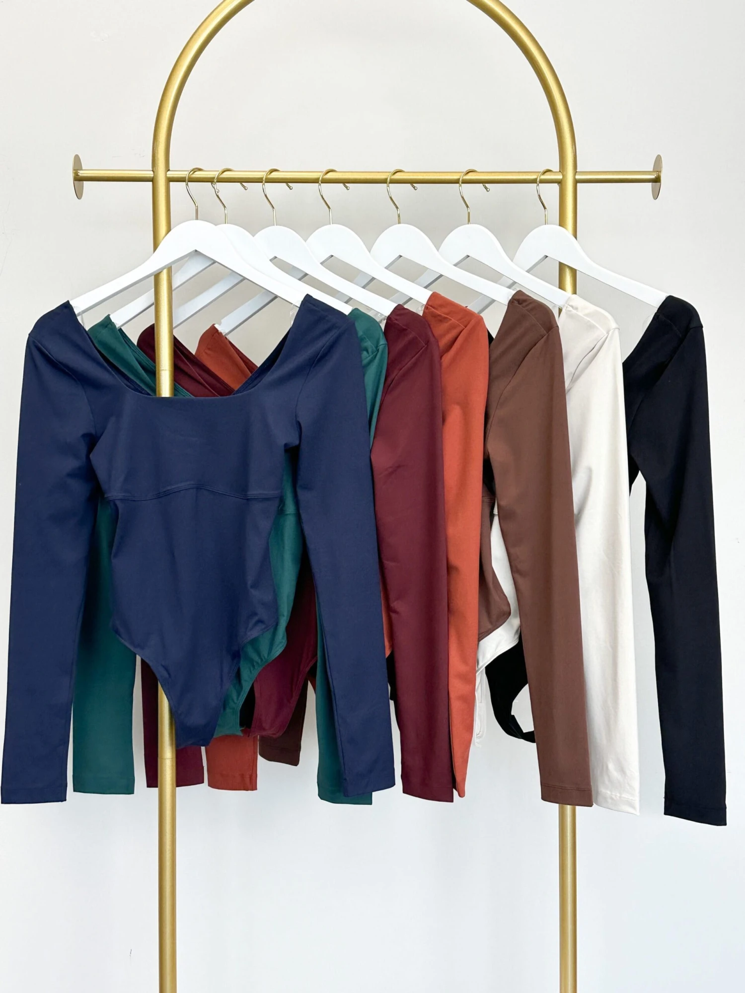 Butter Fabric Square Neckline Long Sleeve Bodysuit | S - XL 4 Butter Fabric Square Neckline Long Sleeve Bodysuit | S - XL - Image 2