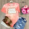 Good Things Are Coming Bleached Vintage Boyfriend Tee *Final Sale* 2 Good Things Are Coming Bleached Vintage Boyfriend Tee *Final Sale* -Be Cool Shop HGOGvzjNYhpWJf4zswgeLNu79aQl38Obv2liTIwU