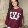 Cotton Jersey Loose Fit Long Sleeve Top W/ Texas | S - L Gameday 2 Cotton Jersey Loose Fit Long Sleeve Top W/ Texas | S - L Gameday -Be Cool Shop KMa0w3PiTKFZbgBINAW4wEcQiwPI7RoXSQXG3AGc