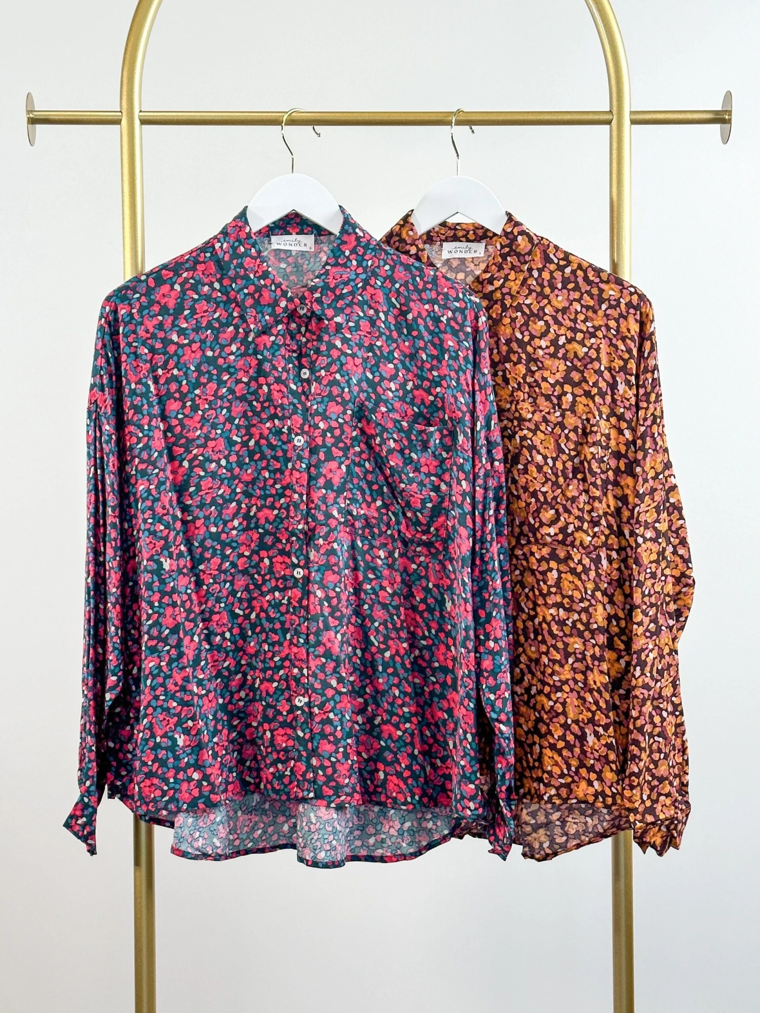 Floral Printed Button Down Long Sleeve Collared Blouse | S - 3X 3 Floral Printed Button Down Long Sleeve Collared Blouse | S - 3X