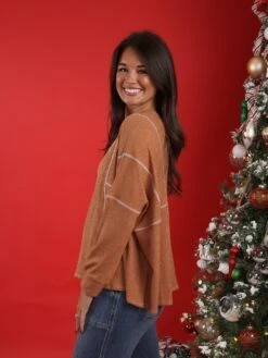 Contrast Stitch Long Sleeve Crewneck Top | S - 3X -Be Cool Shop Qjyl99DOFHM2goyr0k6FgDEu7g0sRQHXD9PFAD6l