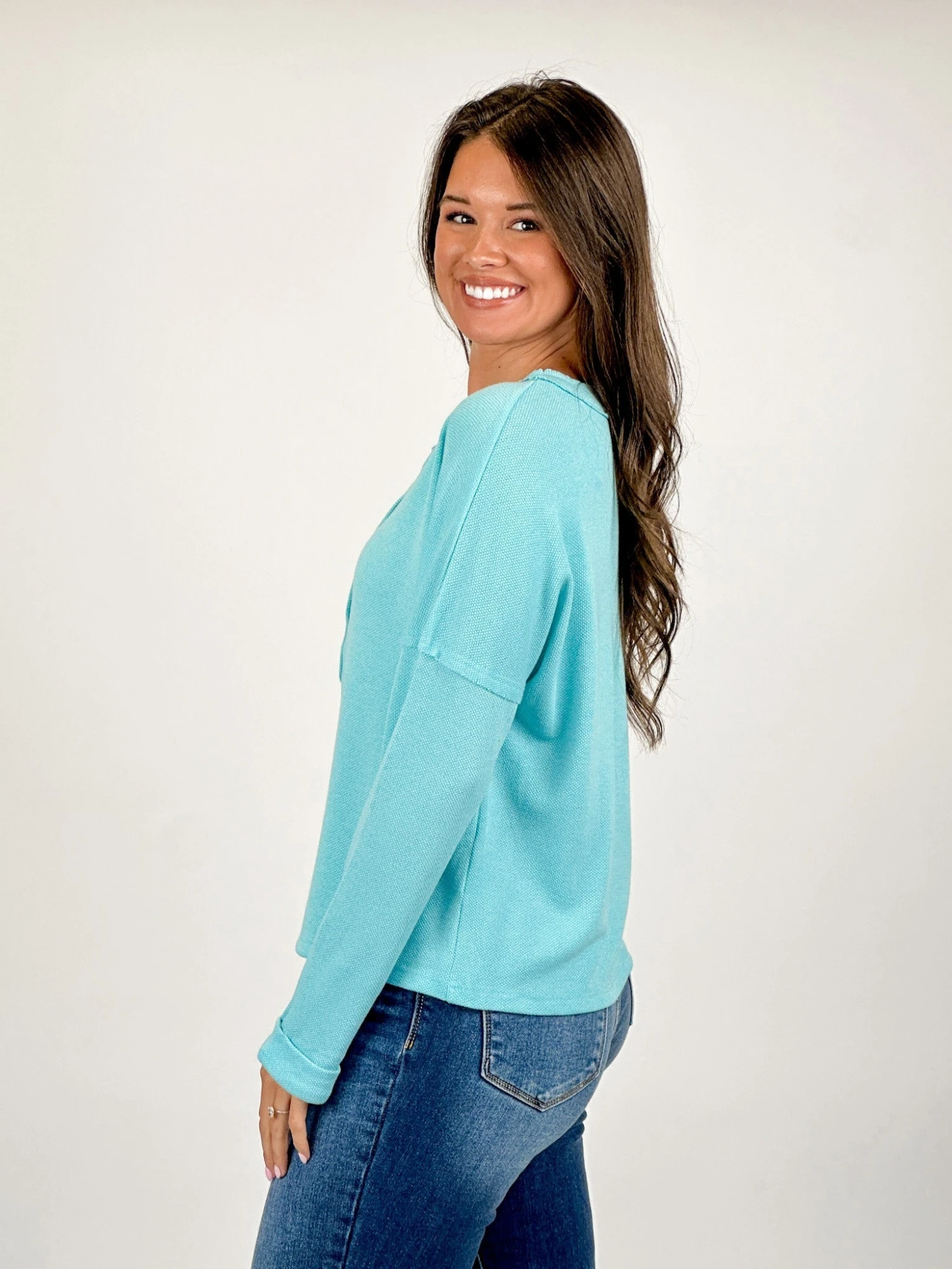 Buttoned Loose Fit Long Sleeve Round Neck Shirt | S - 2XL 10 Buttoned Loose Fit Long Sleeve Round Neck Shirt | S - 2XL - Image 8