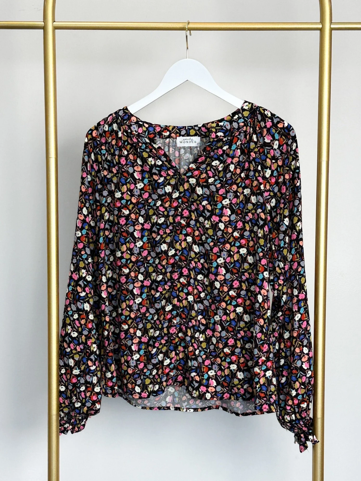 Floral Print Long Sleeve V Neck Top | S - 3X 3 Floral Print Long Sleeve V Neck Top | S - 3X