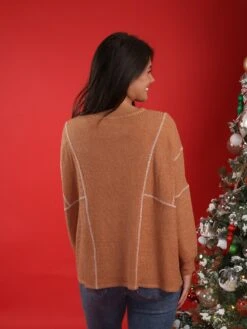 Contrast Stitch Long Sleeve Crewneck Top | S - 3X -Be Cool Shop YCVoS9dfiI9pE41KybLanZp16kPz05IdSq7cYjrK