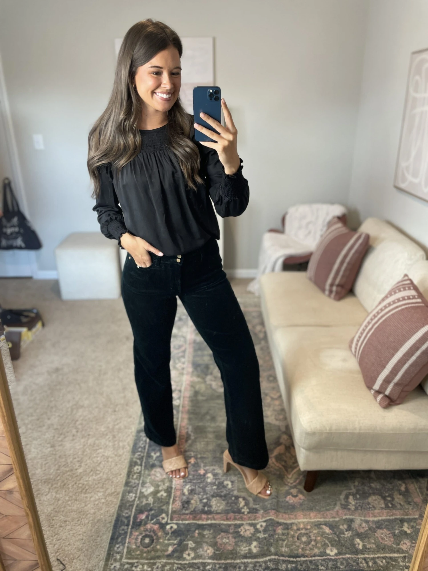 Judy Blue High Waist Overdyed Corduroy Trouser Wide Leg Jeans | 0 - 18 4 Judy Blue High Waist Overdyed Corduroy Trouser Wide Leg Jeans | 0 - 18 - Image 2