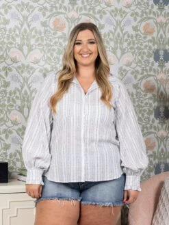 Striped Long Sleeve Top | S - L