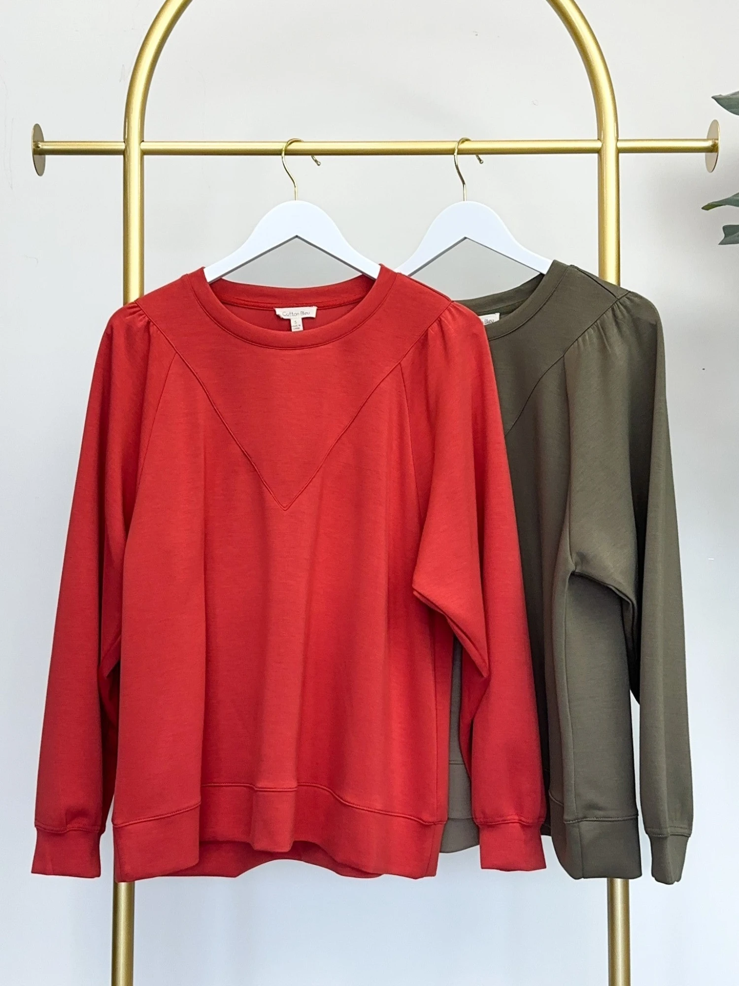 Cotton Terry Long Sleeve Oversized Round Neck Pullover | S - XL 3 Cotton Terry Long Sleeve Oversized Round Neck Pullover | S - XL