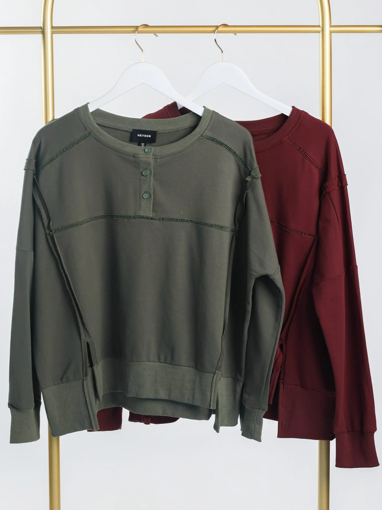 Button Round Neck Long Sleeve Henley Pullover | S - 3XL 3 Button Round Neck Long Sleeve Henley Pullover | S - 3XL