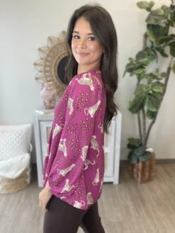 Animal Print V-Neck Front Detail Top | S - 3X -Be Cool Shop onXikSKM81fXXlODg775B8qje0xEkijymOCyF3Dw