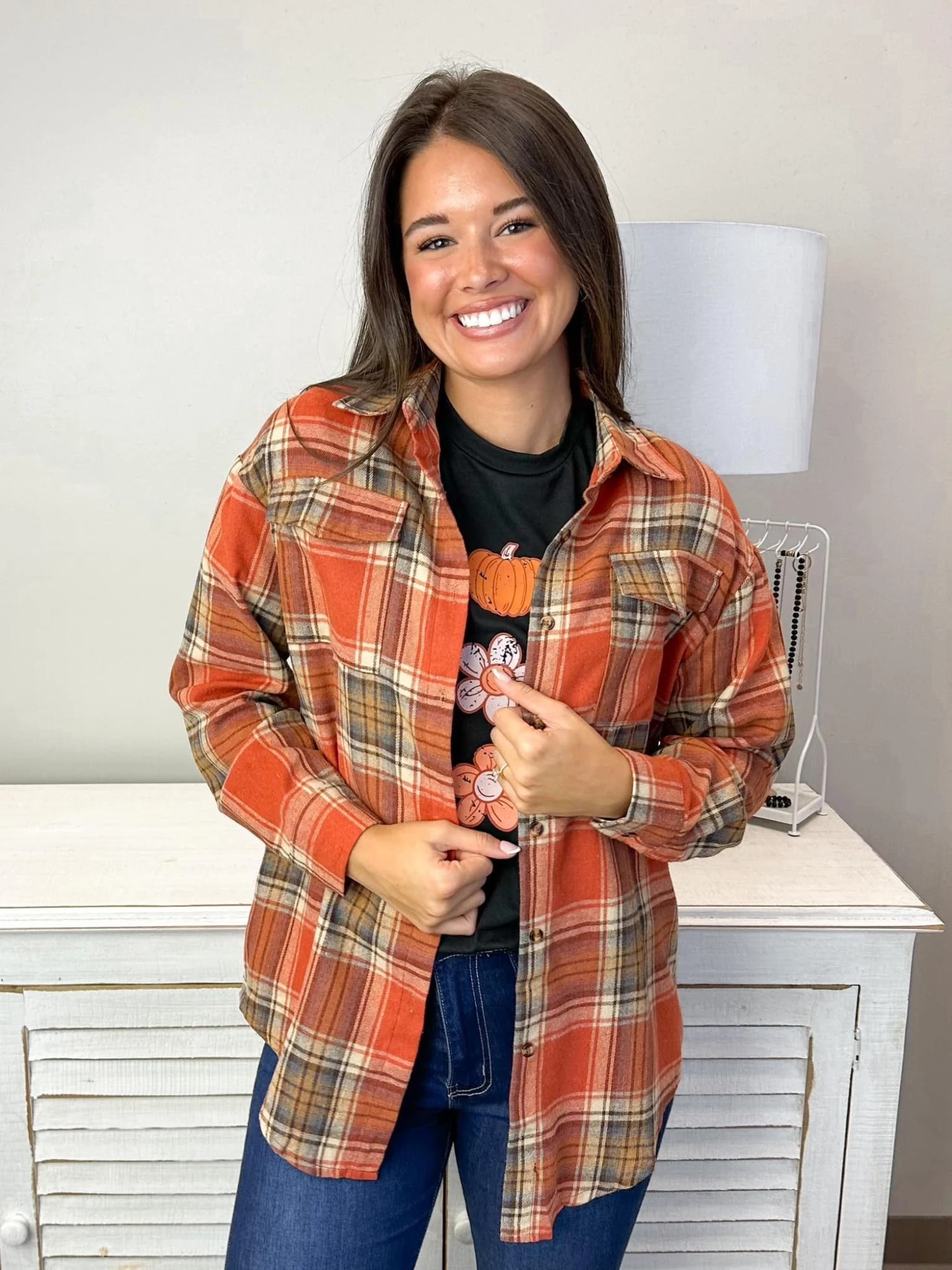 Plaid Long Sleeve Button Down Top | S-2X 3 Plaid Long Sleeve Button Down Top | S-2X