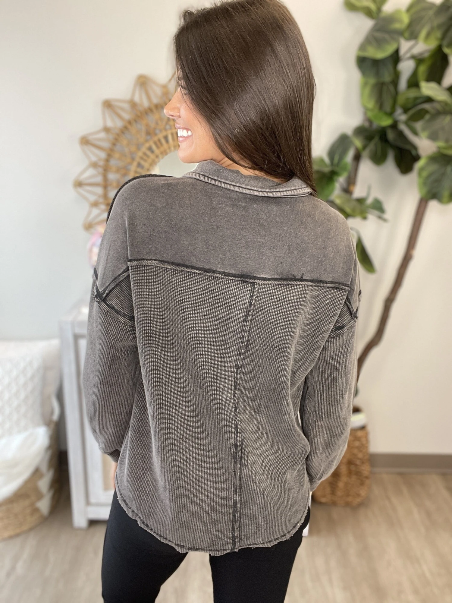 Button Down Henley Knit Top | S - 3XL 6 Button Down Henley Knit Top | S - 3XL - Image 4