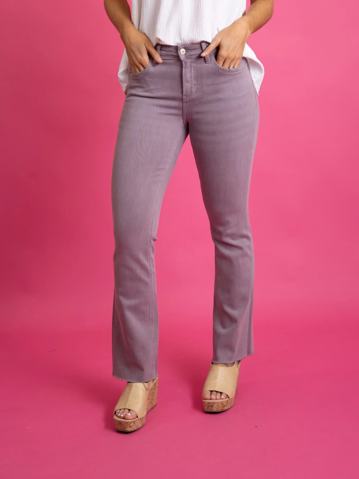 Lovervet Mid Rise Bootcut Raw Hem Jeans | 0 - 22 4 Lovervet Mid Rise Bootcut Raw Hem Jeans | 0 - 22 - Image 2