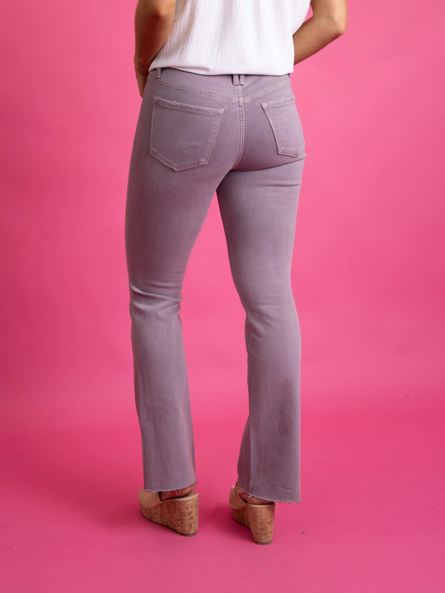 Lovervet Mid Rise Bootcut Raw Hem Jeans | 0 - 22 5 Lovervet Mid Rise Bootcut Raw Hem Jeans | 0 - 22 - Image 3