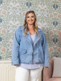 Denim Jacket | S - 3X 8 Denim Jacket | S - 3X -Be Cool Shop 381a3cee1b5adf8f28d585c18b52f95e