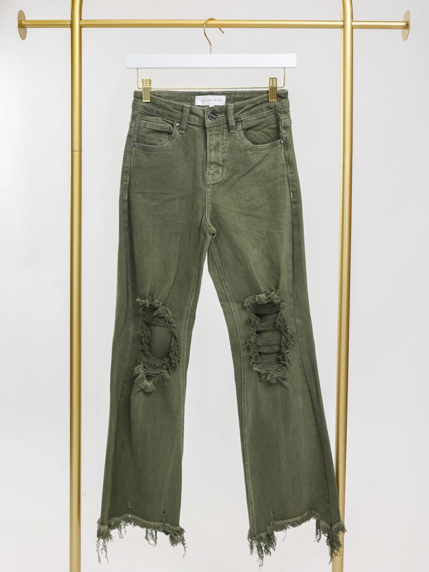 Risen High Rise Distressed Straight Leg Jeans | 0 - 3X 3 Risen High Rise Distressed Straight Leg Jeans | 0 - 3X