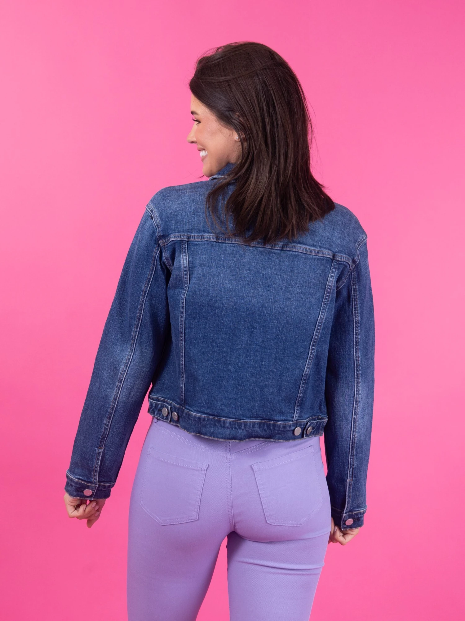 Mica Dark Wash Denim Jacket | S - XL 6 Mica Dark Wash Denim Jacket | S - XL - Image 4