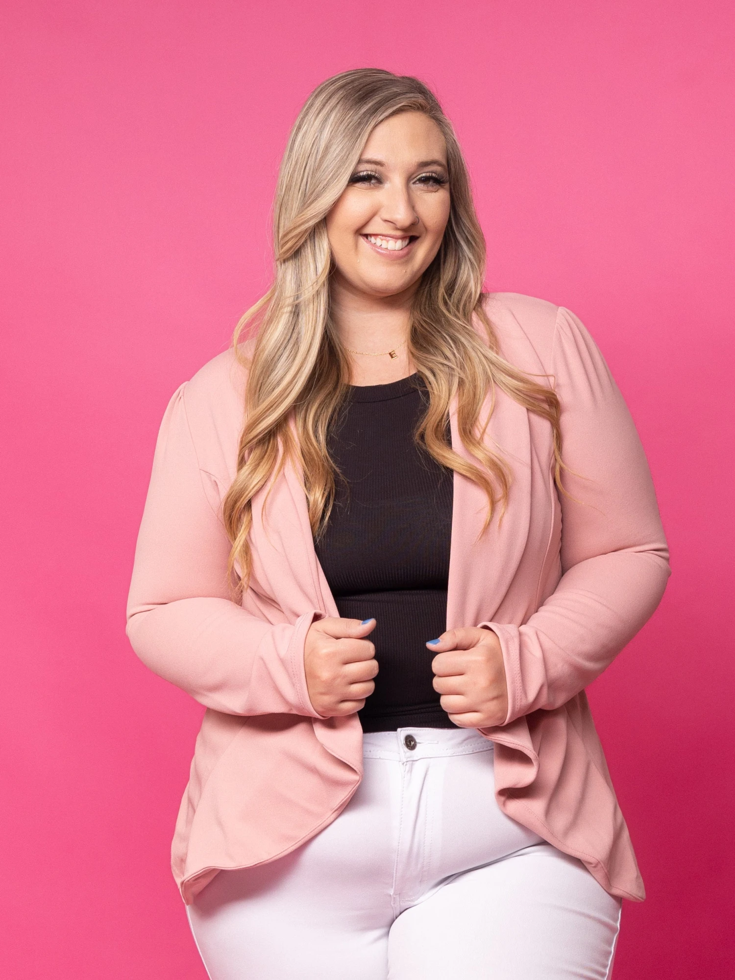 Solid Open Front Blazer | S - 3X 4 Solid Open Front Blazer | S - 3X - Image 2