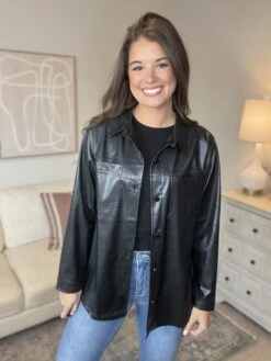 PU Faux Leather Front Button UpCollared Jacket | S - XL -Be Cool Shop Epz7V1VfOPBCUg5K6z4Imlm6K6joivVtB0sb15Ym
