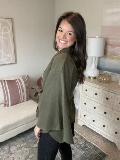 Tie Front Cape Blazer| S-L *Final Sale* -Be Cool Shop I614wlQZscKEzcqFZ7B68mHzK6hf6iYrxLsi2opw