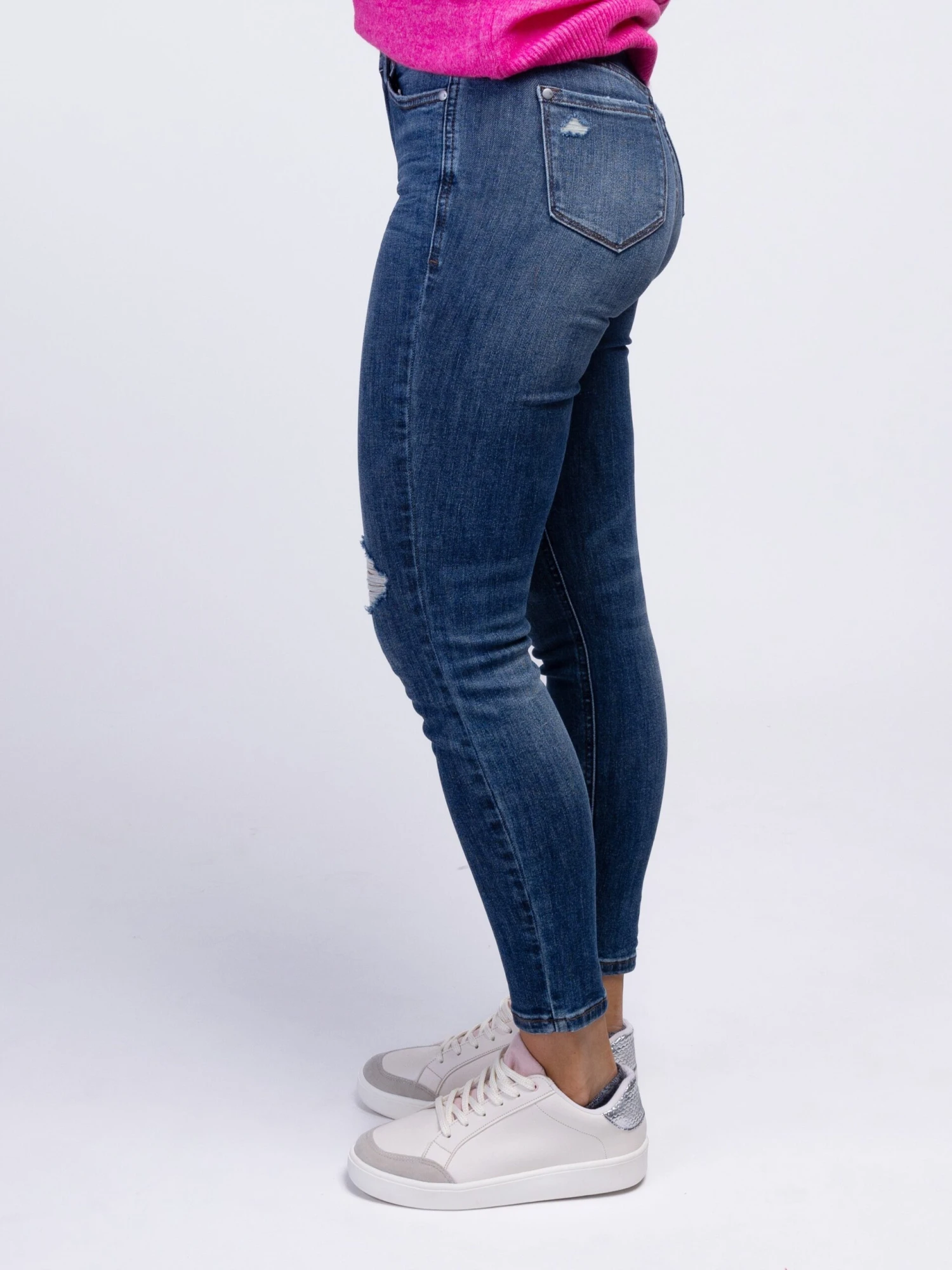 Judy Blue Mid Rise Tummy Control Destroy Skinny Jeans | 0-24 5 Judy Blue Mid Rise Tummy Control Destroy Skinny Jeans | 0-24 - Image 3