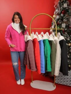 Luxe Faux Fur Reversible Puffer Jacket | S - 2XL