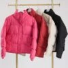 Solid Mock Neck Puffer Jacket W/ Button & Zipper Closure | S - L 1 Solid Mock Neck Puffer Jacket W/ Button & Zipper Closure | S - L -Be Cool Shop Ll0jWjWqeqKIyyydTB5PJM0AevWPvDyE9ewYl2cy