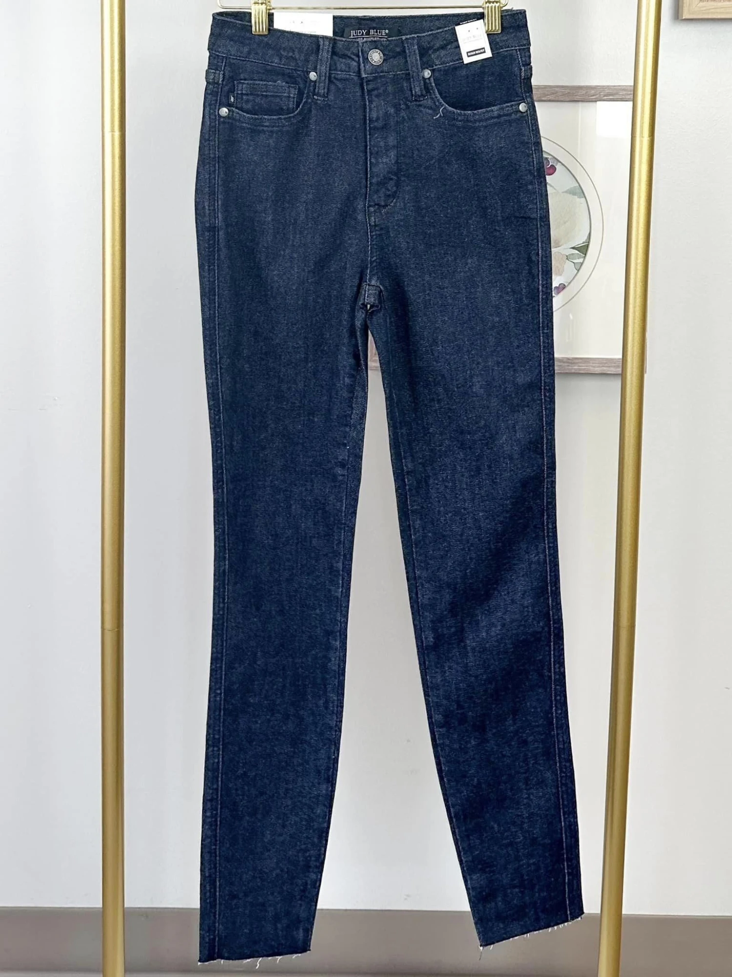 Judy Blue High Waist Tummy Control Raw Hem Skinny | 0-24 4 Judy Blue High Waist Tummy Control Raw Hem Skinny | 0-24 - Image 2