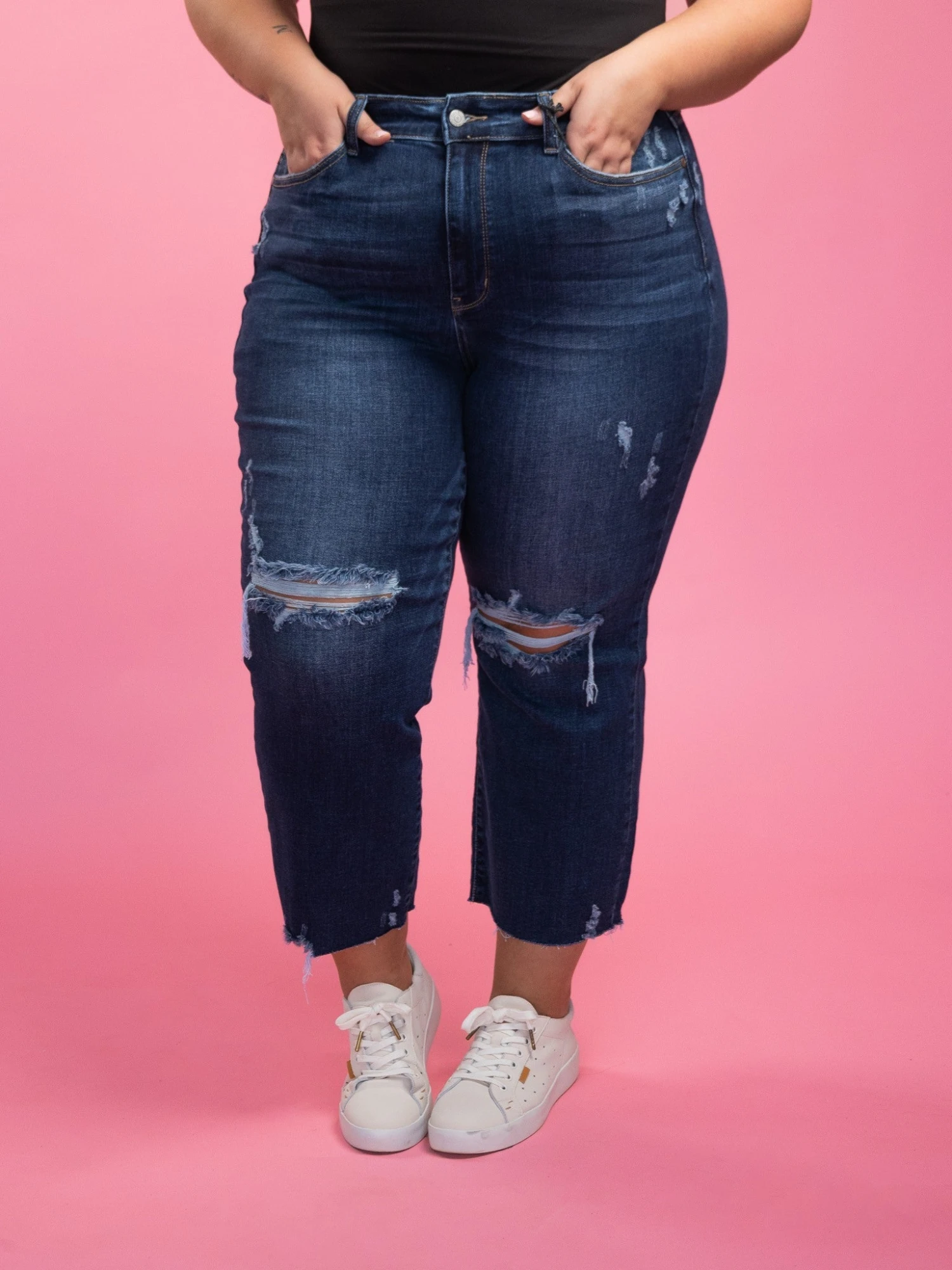 Judy Blue High Waist Distressed Wide Leg Crop Jeans | 0 - 24 3 Judy Blue High Waist Distressed Wide Leg Crop Jeans | 0 - 24
