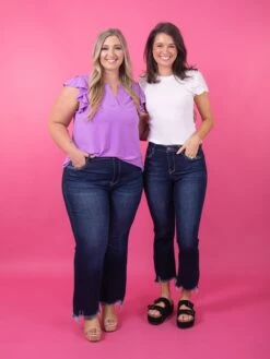 Risen High Rise Slim Straight Jeans | 0 - 3X