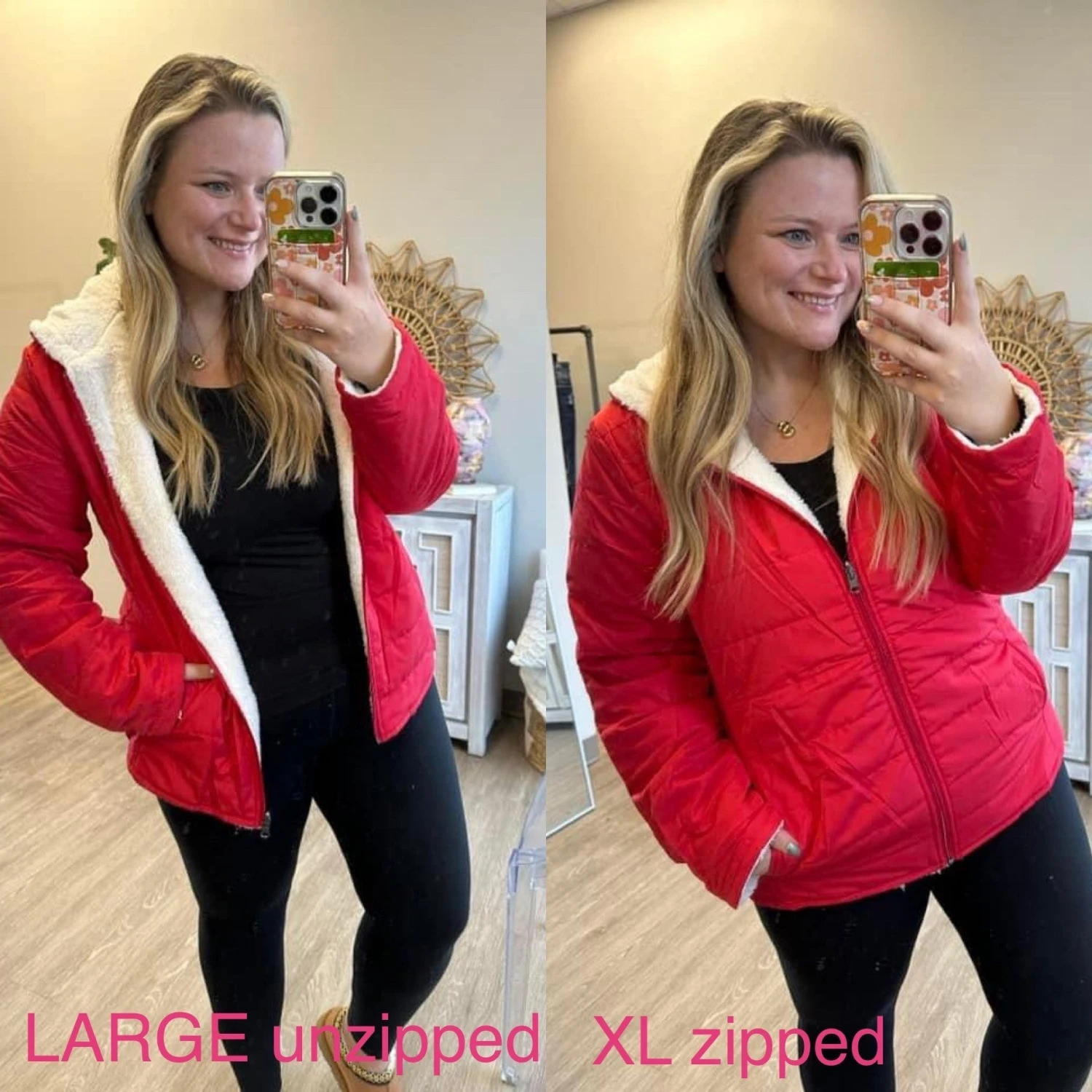 Luxe Faux Fur Reversible Puffer Jacket | S - 2XL 4 Luxe Faux Fur Reversible Puffer Jacket | S - 2XL - Image 2