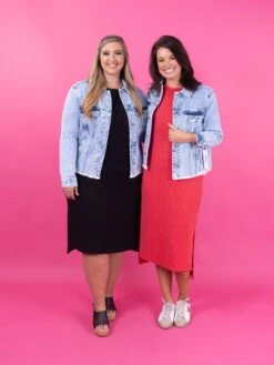 Mica Medium Wash Oversized Denim Jacket | S - XL