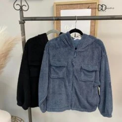 Hoodie Pocket Long Sleeve Top | S - XL *Final Sale*