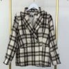 Plaid Double Breasted Peacoat | S-L