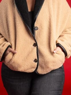 Contrast Button Down Sherpa Fleece Jacket | S - 3X -Be Cool Shop wWLUpOHqkByIvUwsObBZNPjLphn4tSAHXeCelpVF